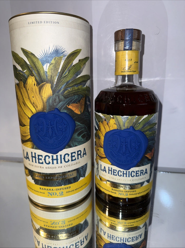 La Hechicera Experimental Banana Infused No.2, limited edition Colombian rum2021