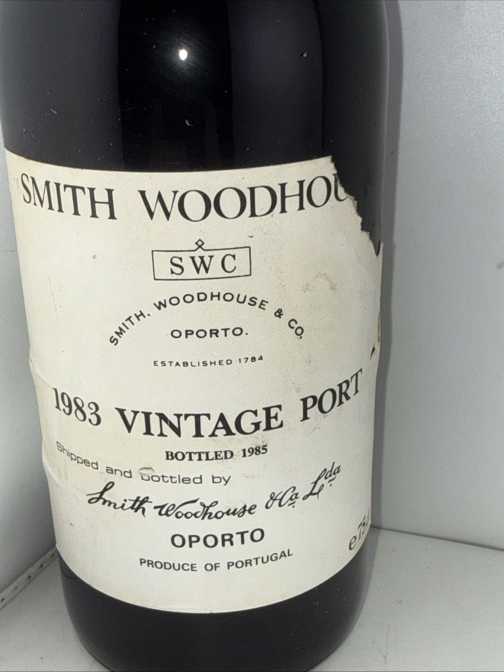 Smith Woodhouse Vintage Port 1983 Bottled 1985 75cl High Neck Fill