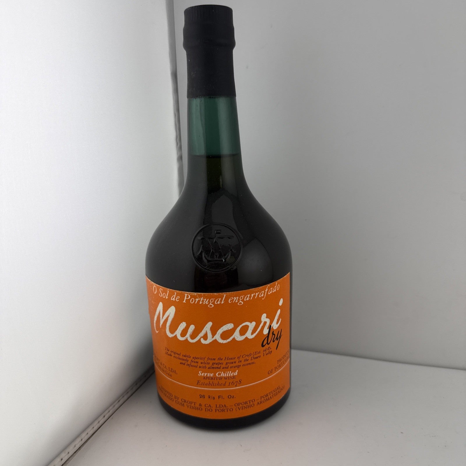 Croft Muscatel Dry Aperitif Wine 75cl Vintage Portuguese Fortified 1990s