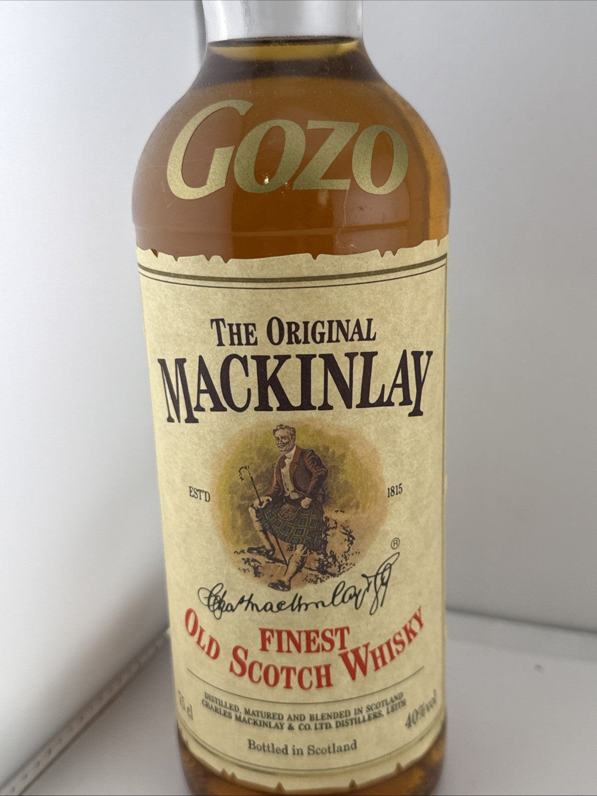 Mackinlay Old Finest Scotch Whisky Gozo Export 70cl Vintage Blend