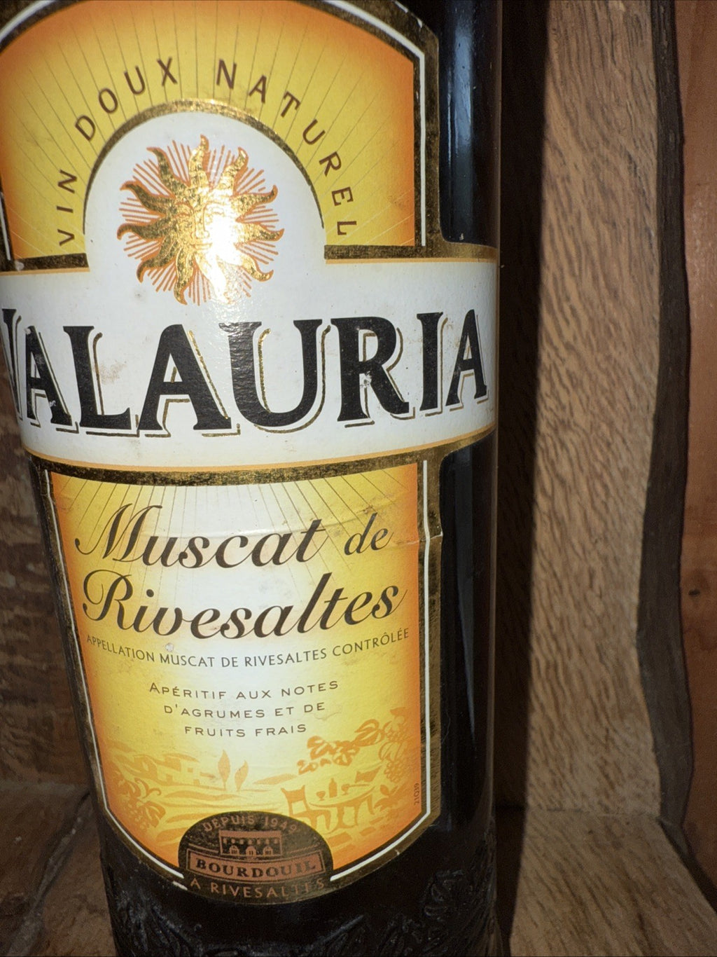 Valauria Muscat De Rivensaltes Sweet desert wine 1L