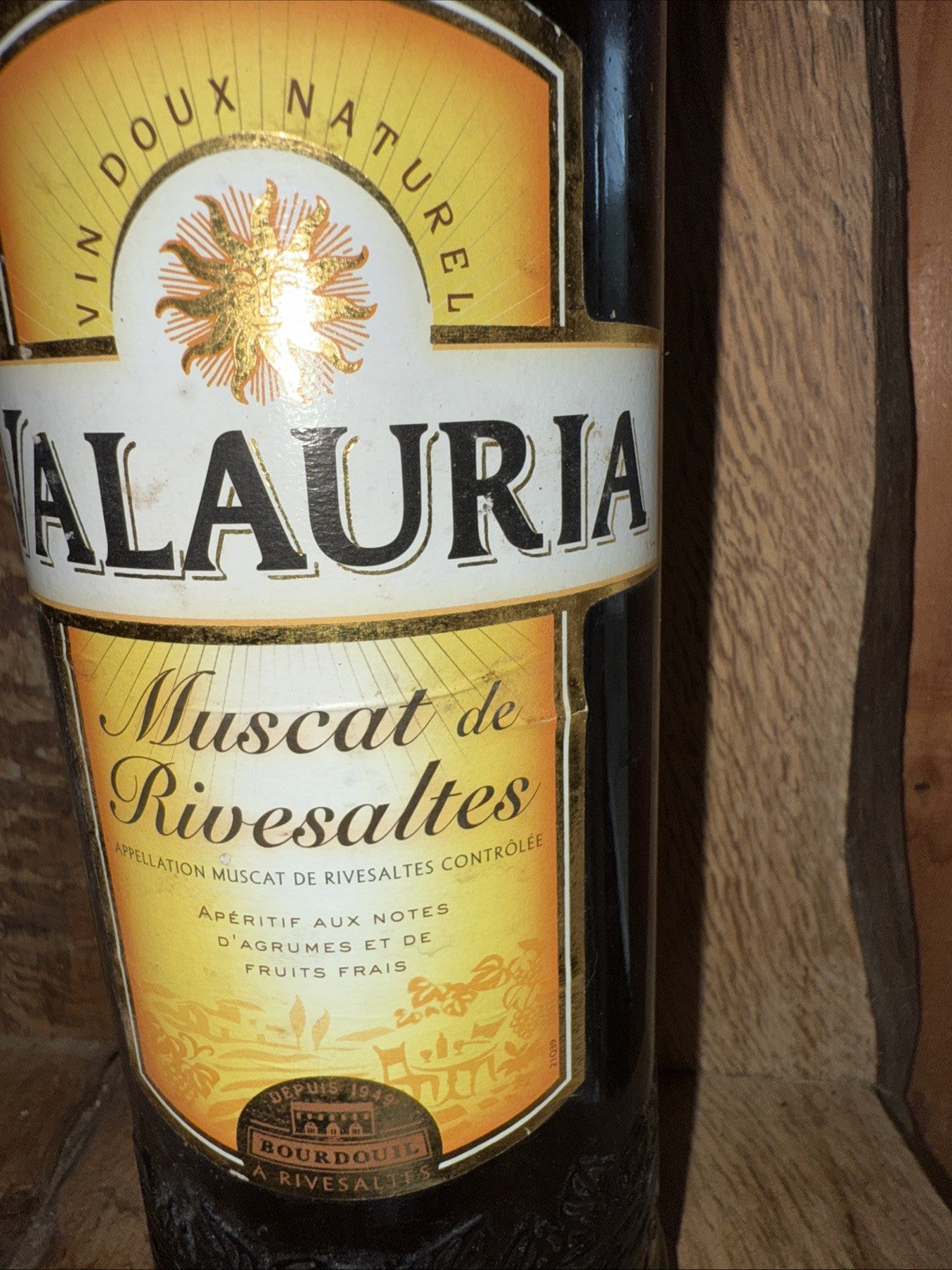 Valauria Muscat De Rivensaltes Sweet desert wine 1L