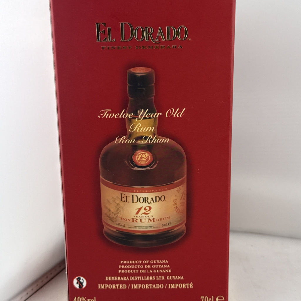 El Dorado 12 Year Old Rum 70cl 40% ABV – Gift Boxed