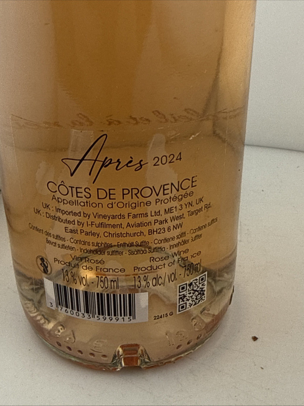 Après Provence Rosé 2024 Côtes de Provence Wine 75cl 13% ABV