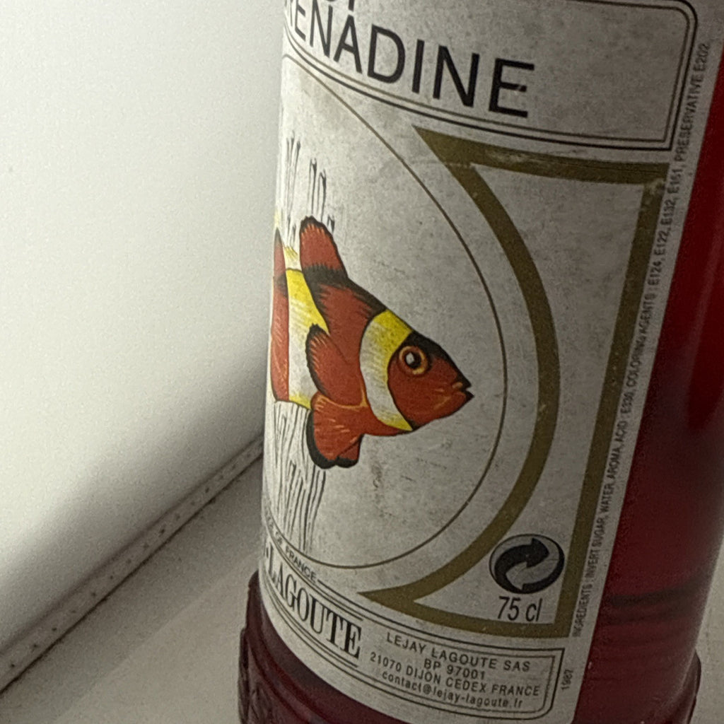 Lejay-Lagoute Sirop de Grenadine French Grenadine Syrup 75cl Prob 1980s/90s