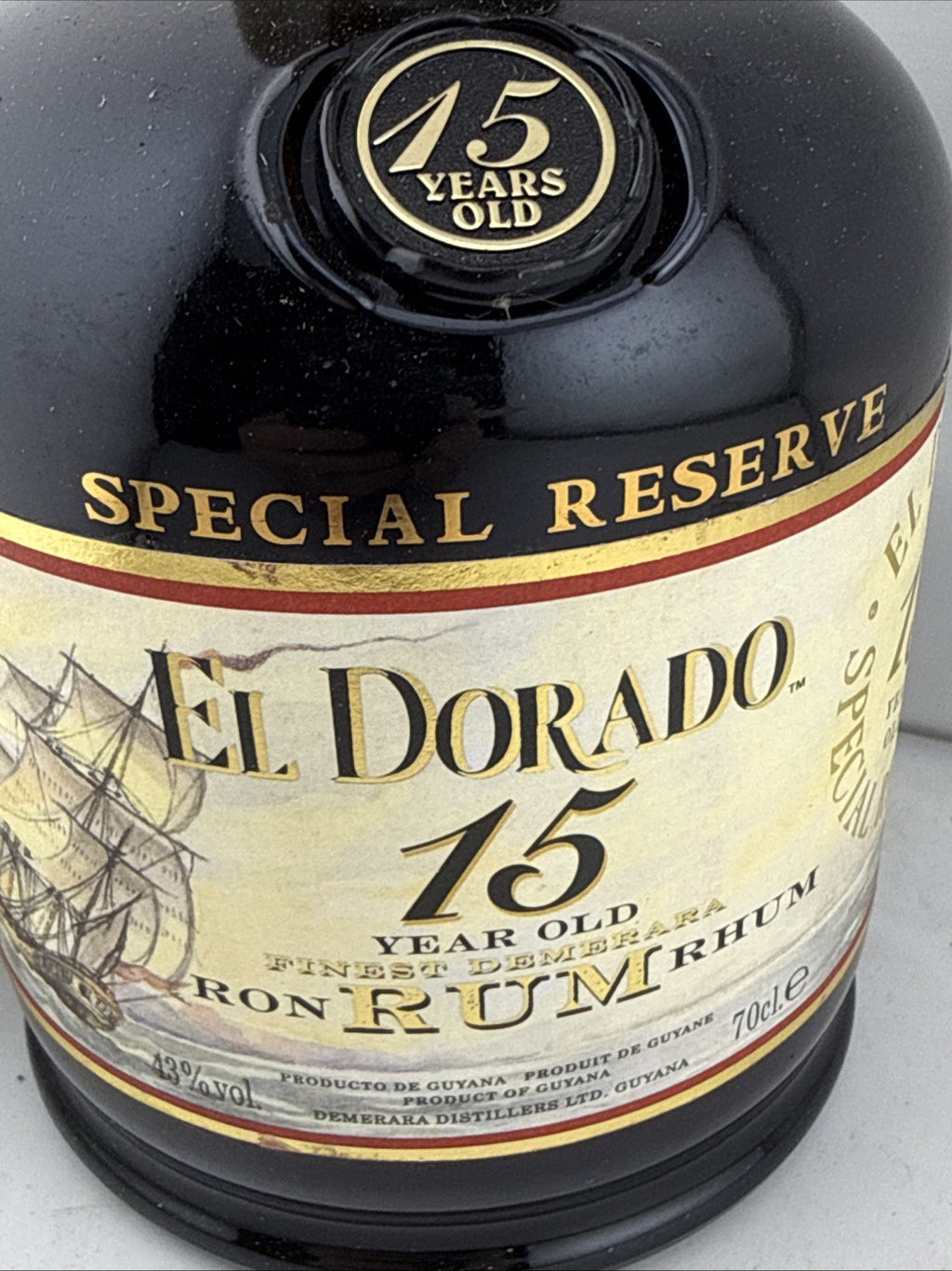El Dorado 15 Year Old Special Reserve Rum 70cl 43% Guyana
