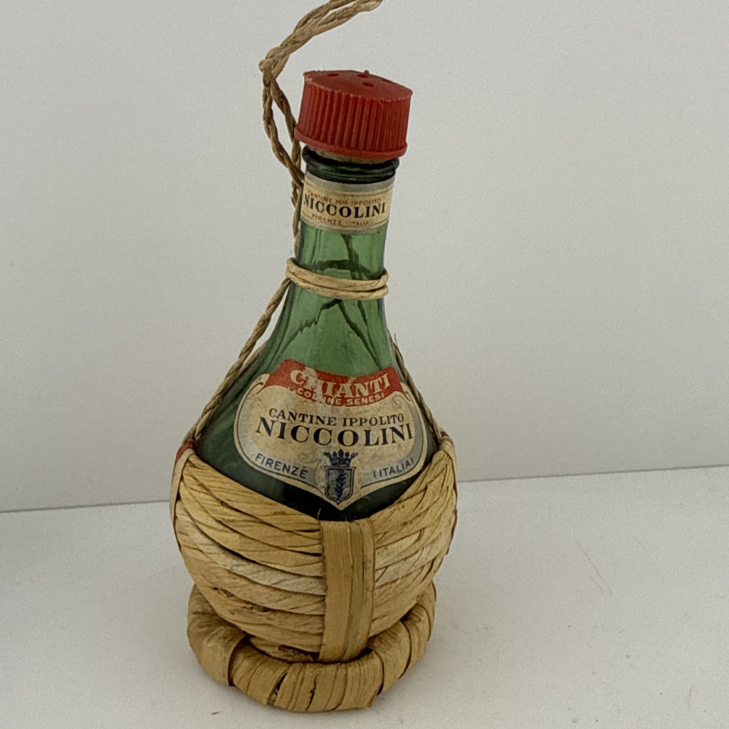 Cantine Ippolito Niccolini Chianti – wicker bottle (EMPTY miniature)