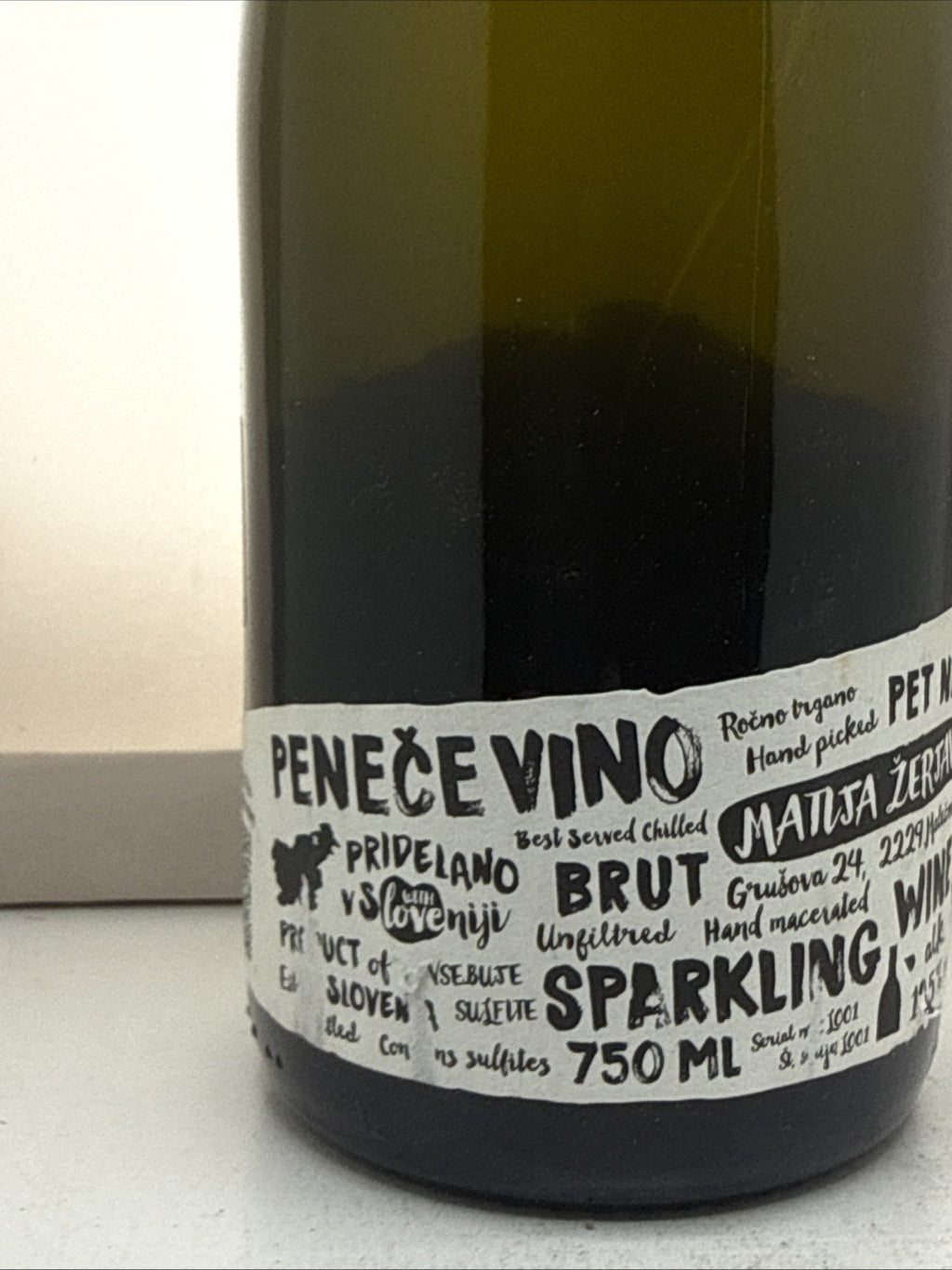 Matija Žerjan Rečevino Pet‑Nat — Slovenia — dry Sparkling Wine