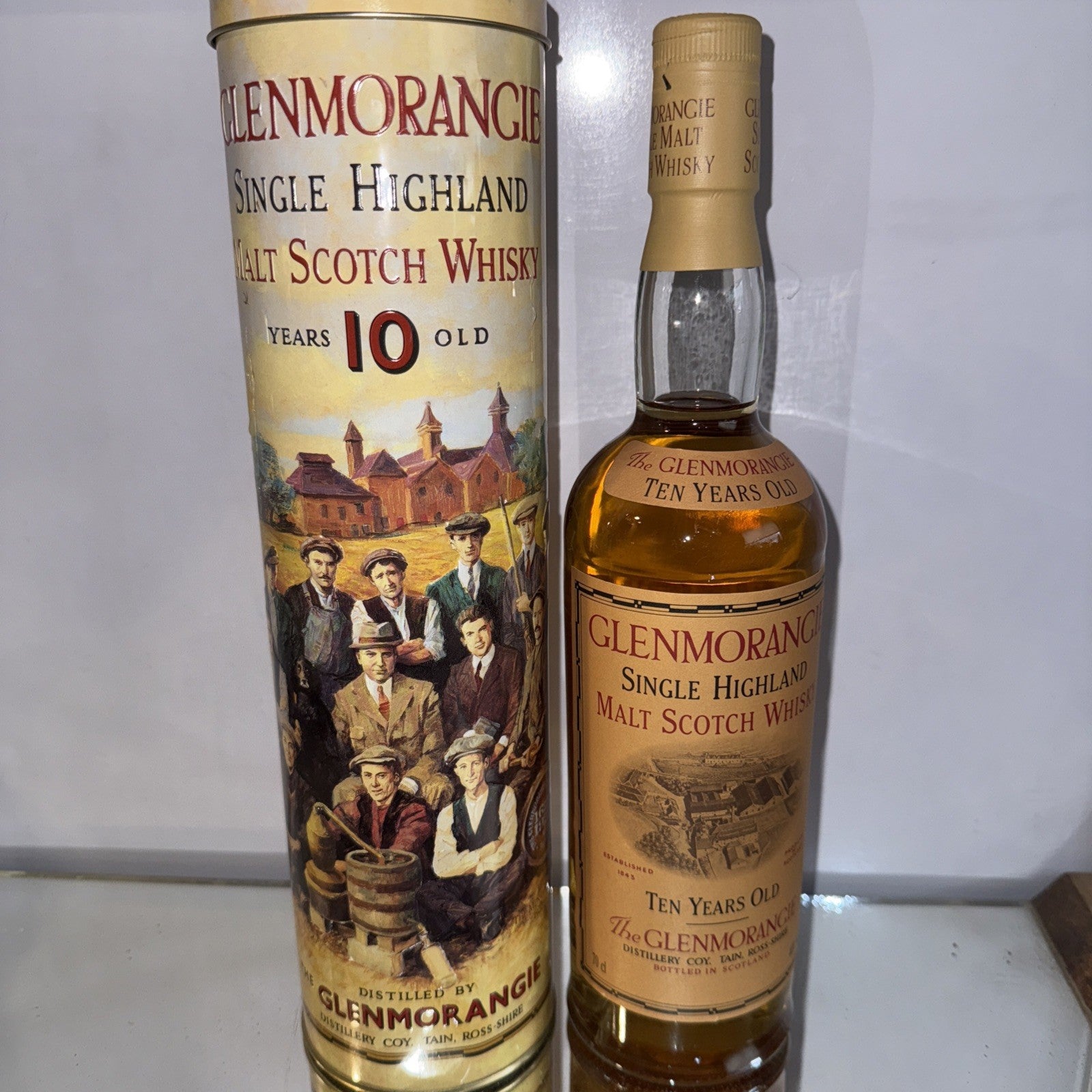 Glenmorangie 70 Cl Bottle of 10 year old single  malt Bottled 1990s Tin Boxed