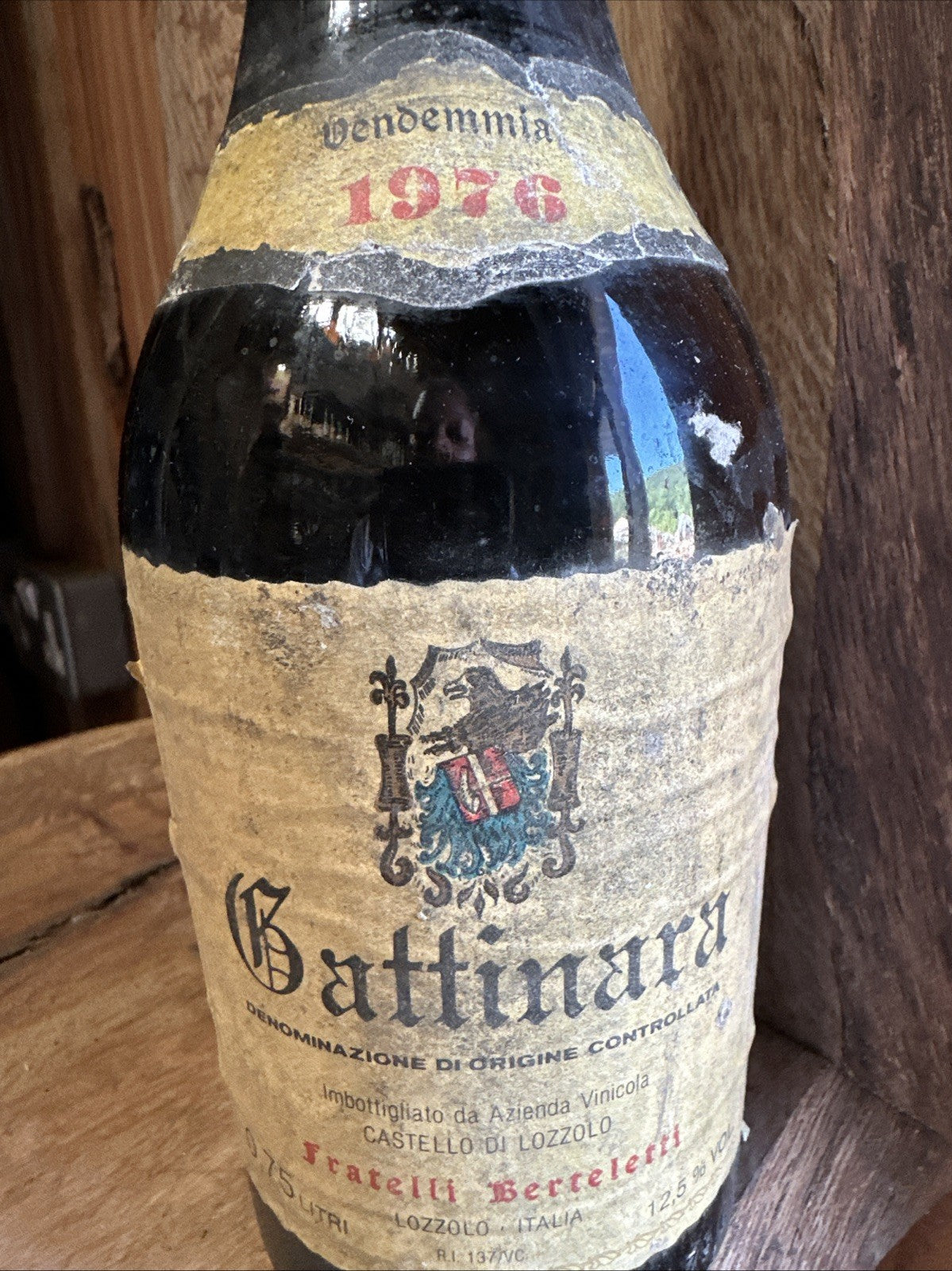 Gattinara 1976 red italian wine
