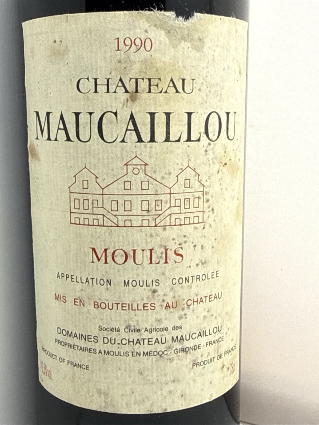 Château Maucaillou 1990 Moulis-en-Médoc Bordeaux Red Wine 75cl