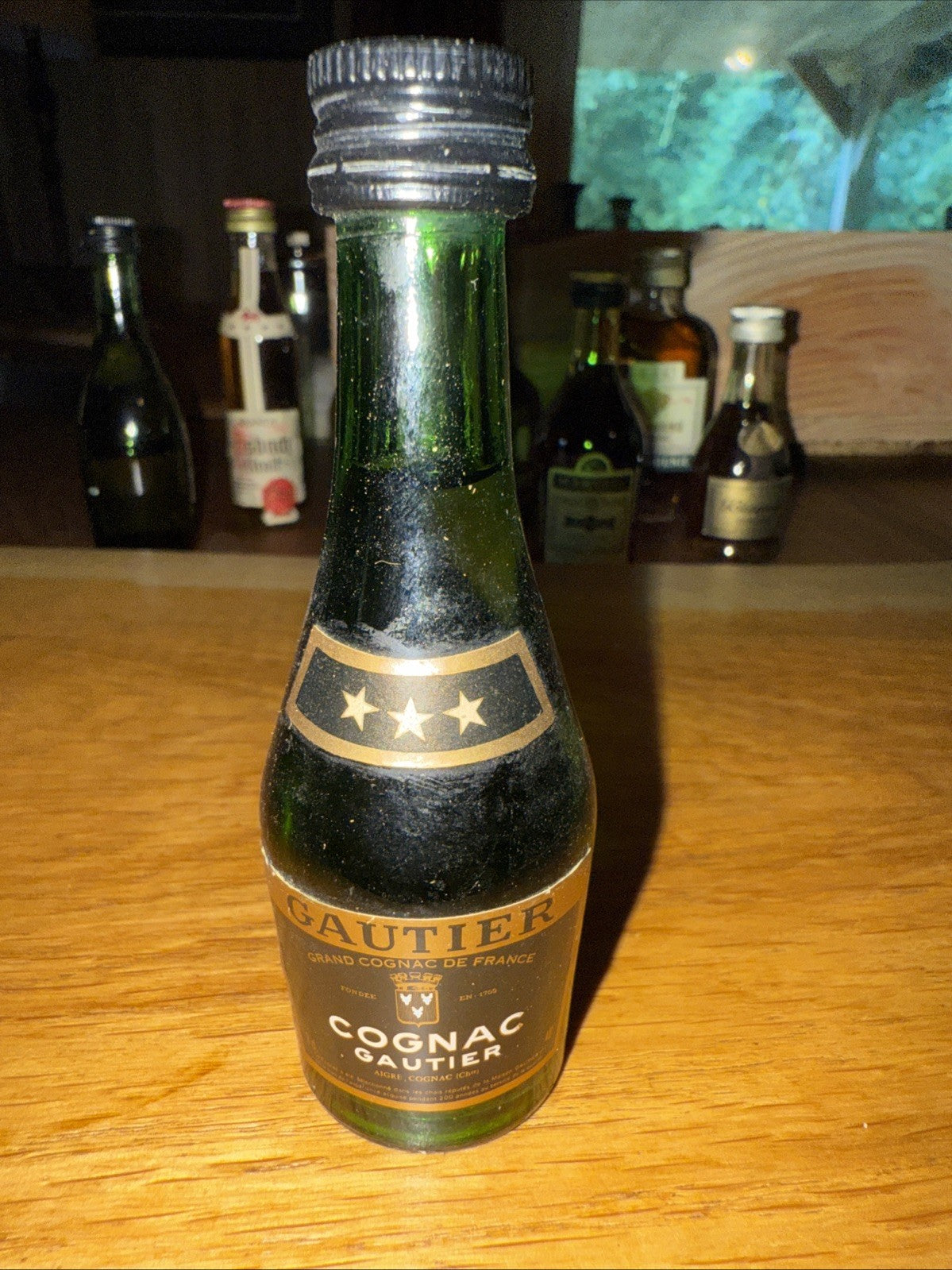 Gautier Three Star Cognac Miniature Full
