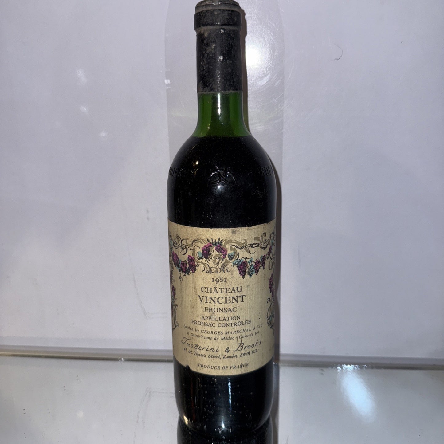 1981 Château Vincent from the Fronsac Bordeaux French Red