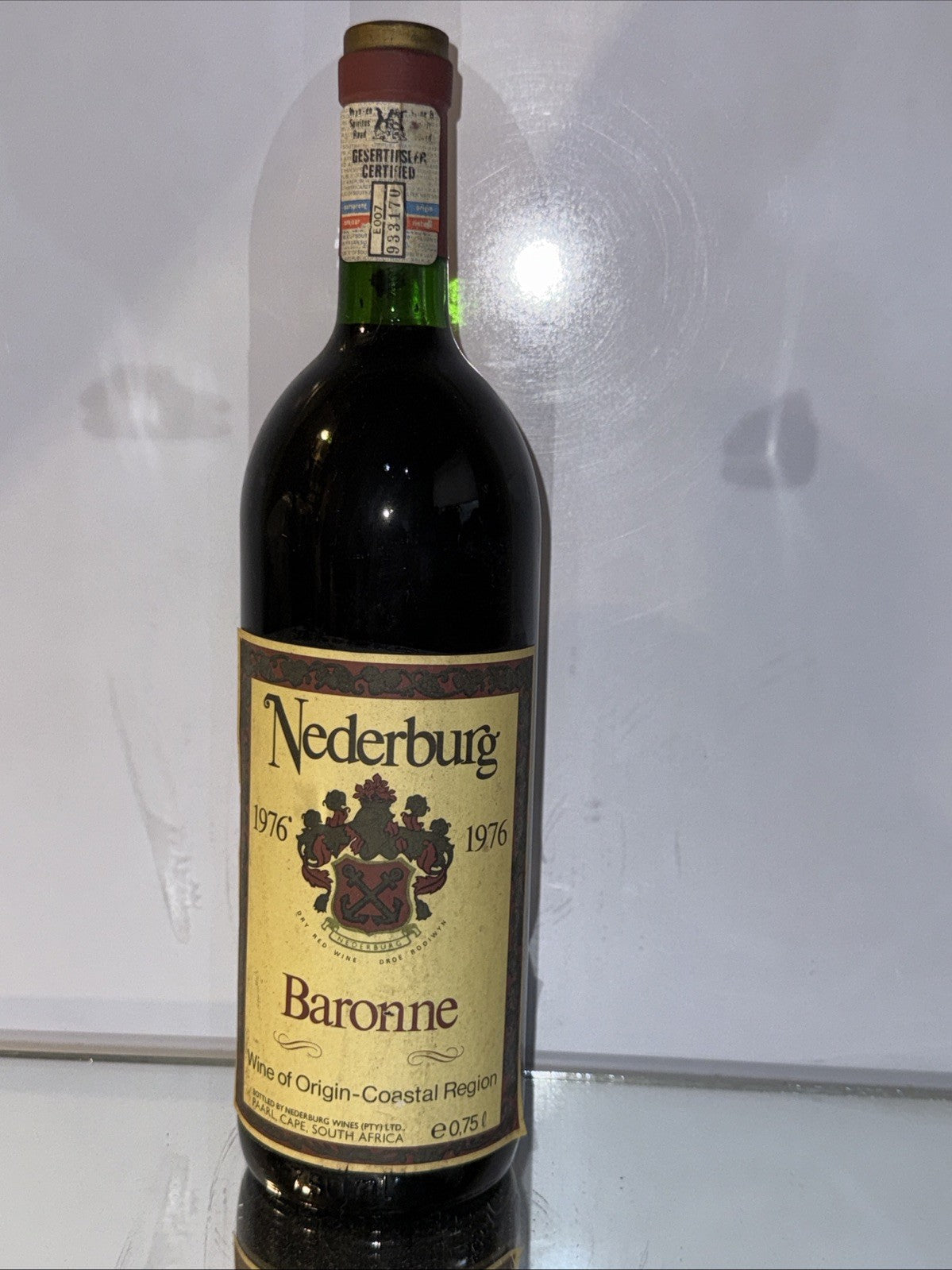 1976 Nederburg Baronne Vintage Red
