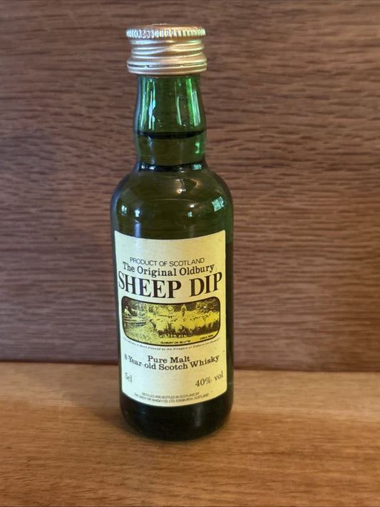 Sheep Dip Scotch Whisky Miniature full 1990s
