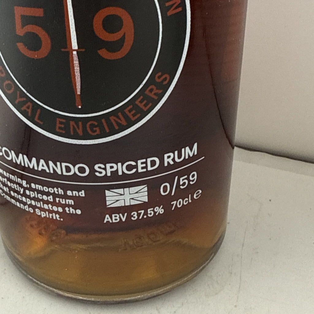 Pull The Pin Commando 59 Squadron Spiced Rum one of only 60 bottles ever made