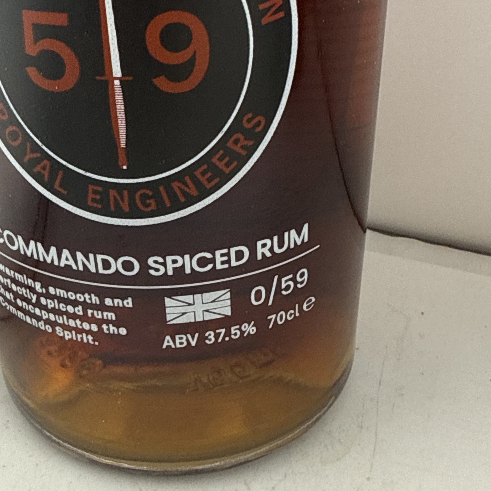 Pull The Pin Commando 59 Squadron Spiced Rum one of only 60 bottles ever made