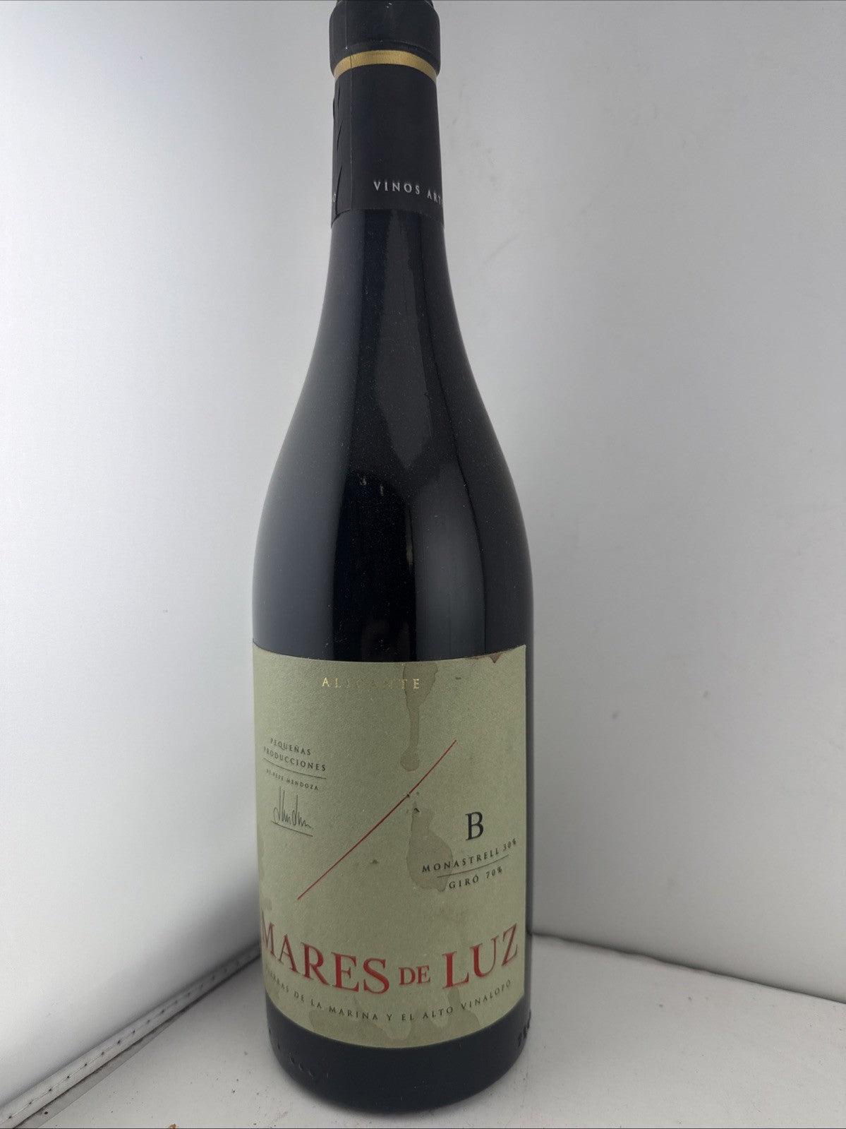 Pepe Mendoza Mares de Luz B 2023 Alicante Monastrell Giró Red Wine 750ml