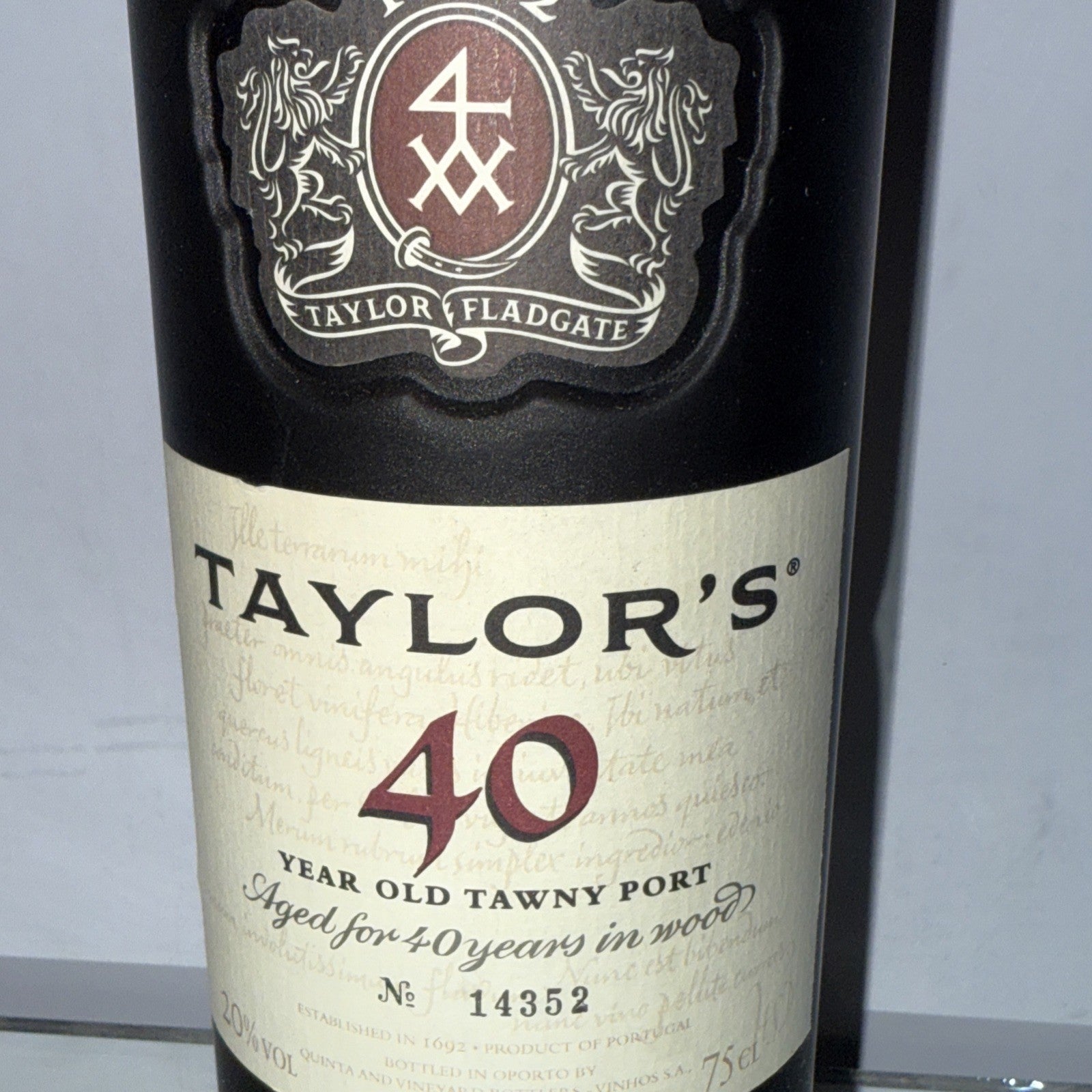 Taylor's 40 Year Old Vintage Port Bottled 2014