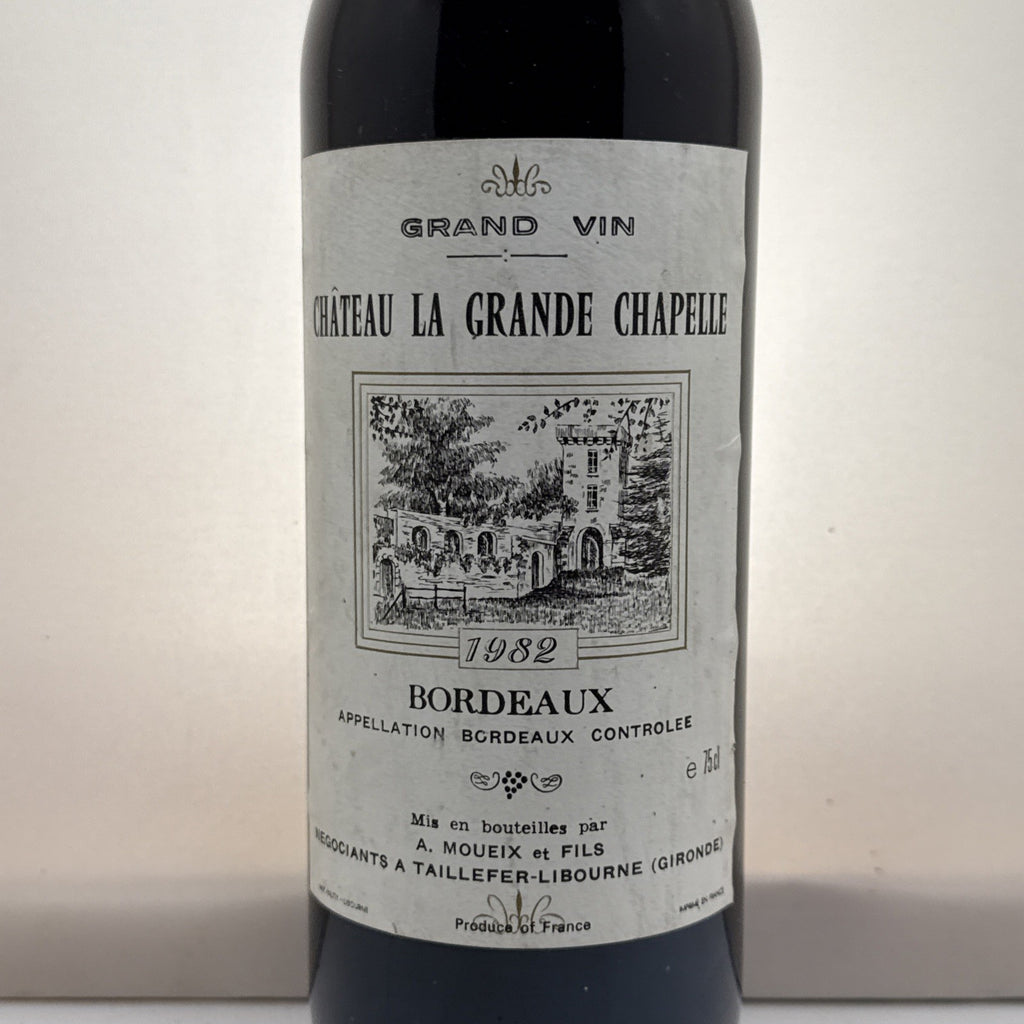 Château La Grande Chapelle Bordeaux 1982 Vintage Red Wine 75cl
