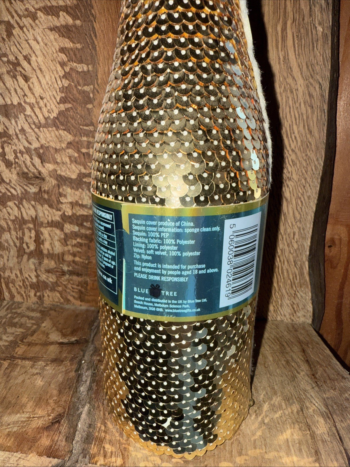 Vintage Babycham Iconic Full Bottle in a 75cl 5.5 abv in sequin case