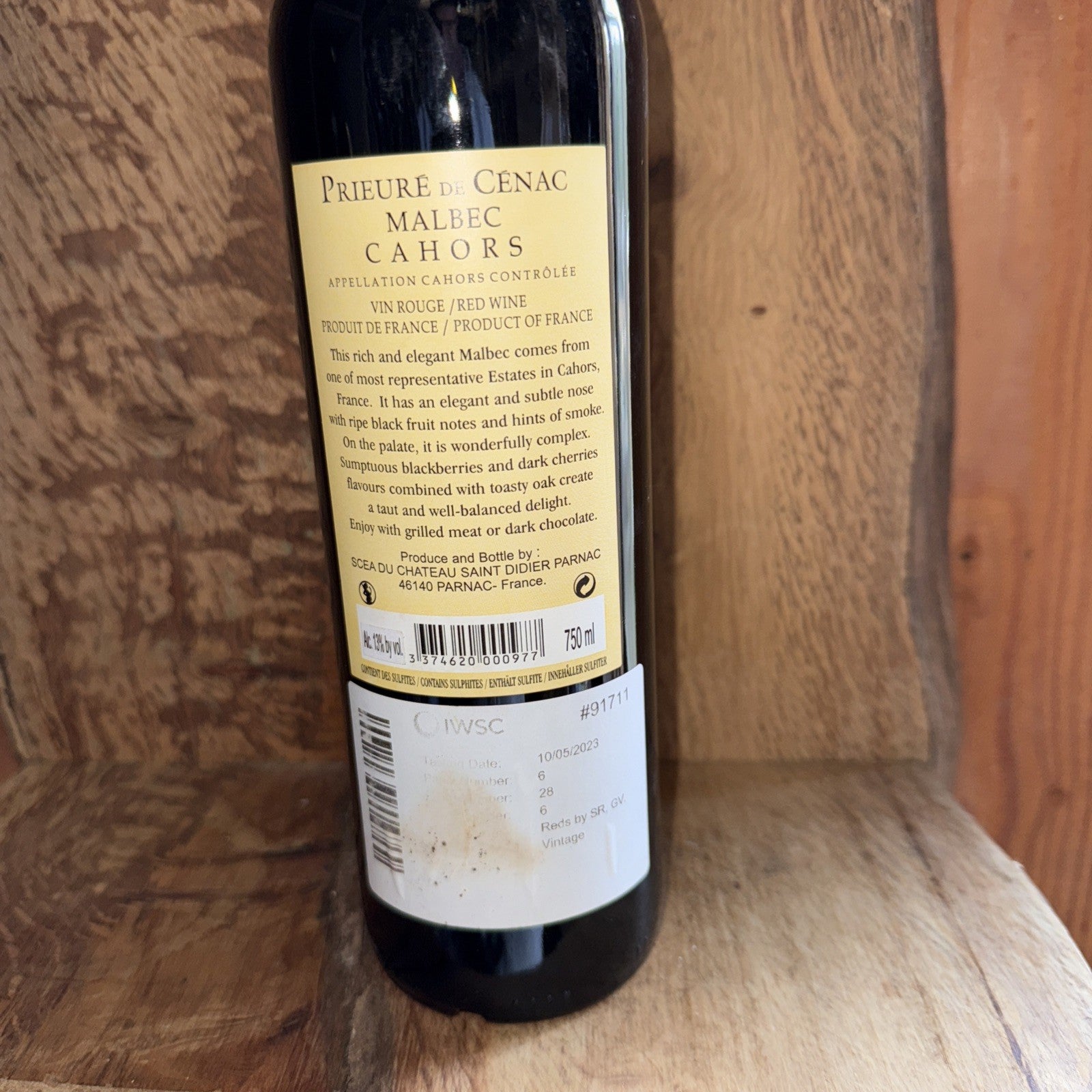 Prieure de Cenac Malbec Cahors 2021