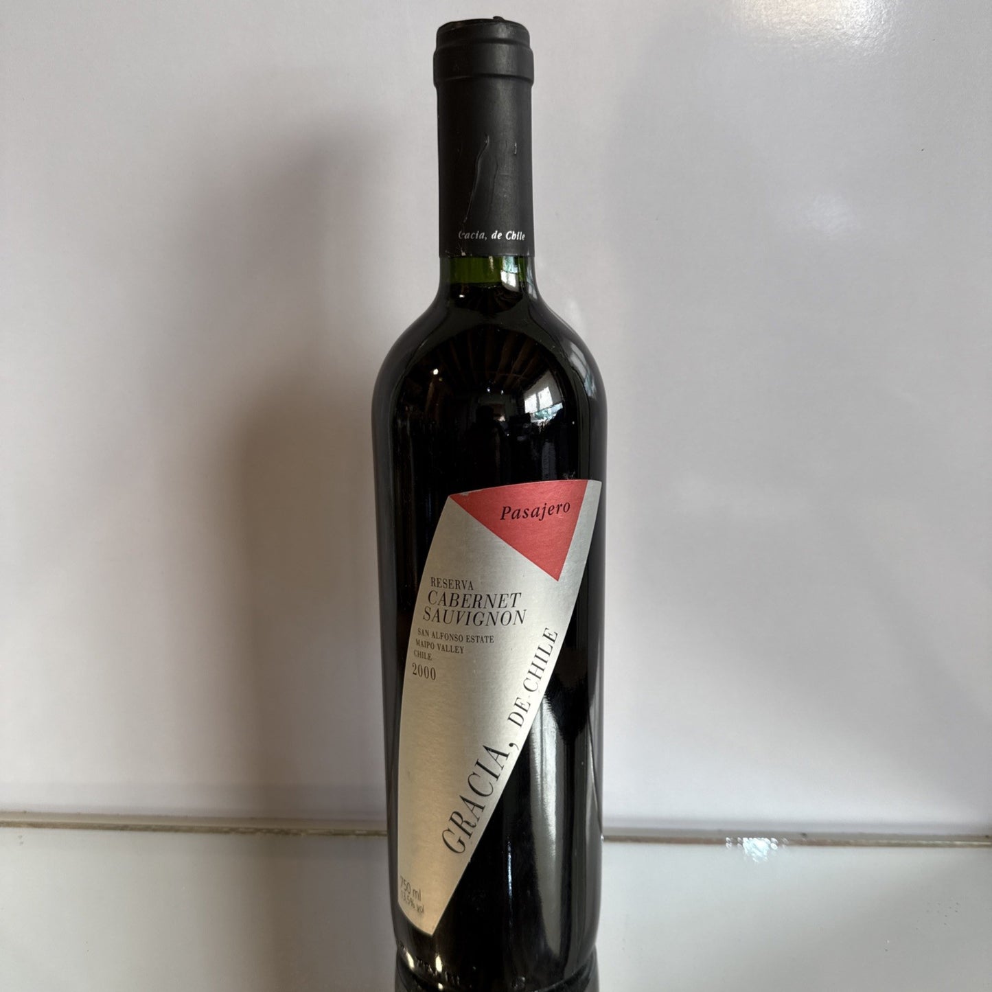 Gracia de Chile Reserva Especial Pasajero Cabernet Sauvignon 2000 Red  Vintage