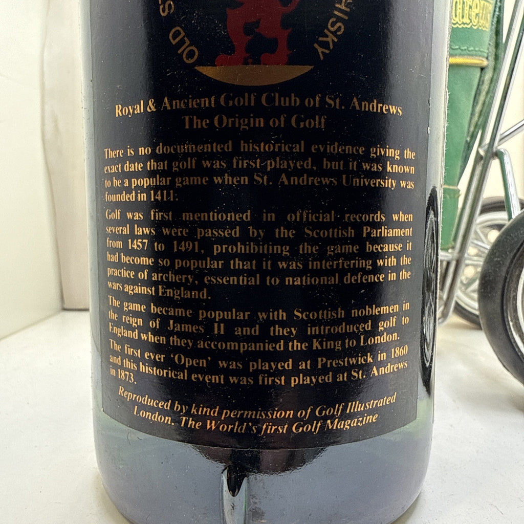 Old St Andrews 12‑Year‑Old Blended Scotch, c.1980‑90s bottling Golf Trolly Set