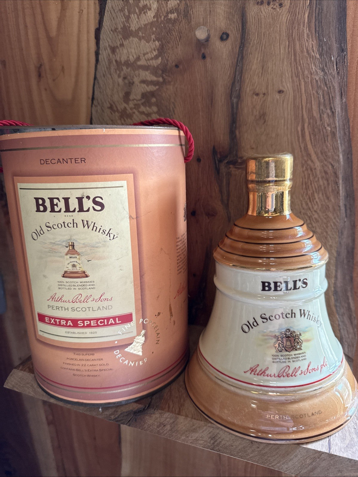 Bells Whisky 75cl Decanter and box Full  matured