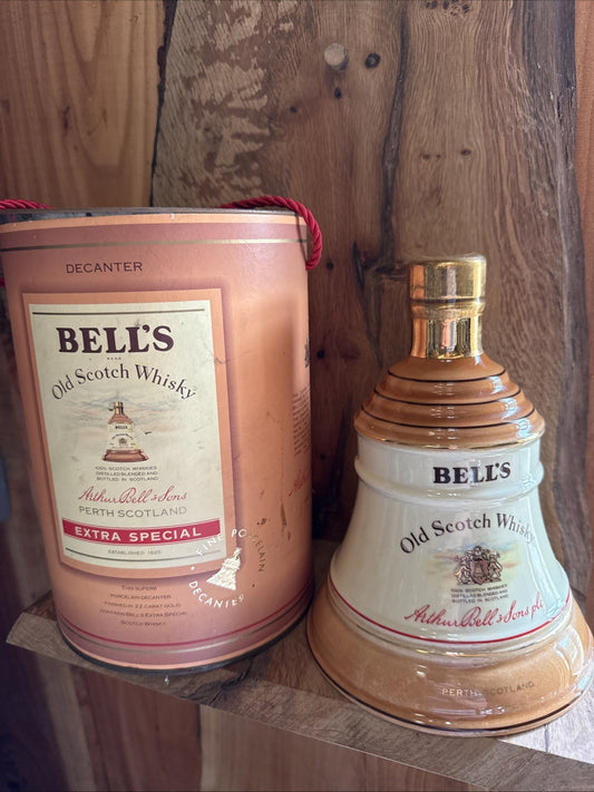 Bells Whisky 75cl Decanter and box Full  matured