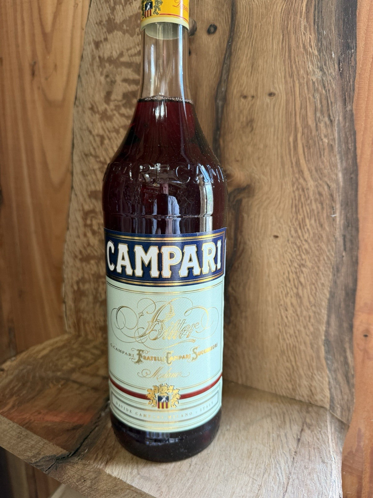 Campari Bitter 1 litre bottle vintage 1980s