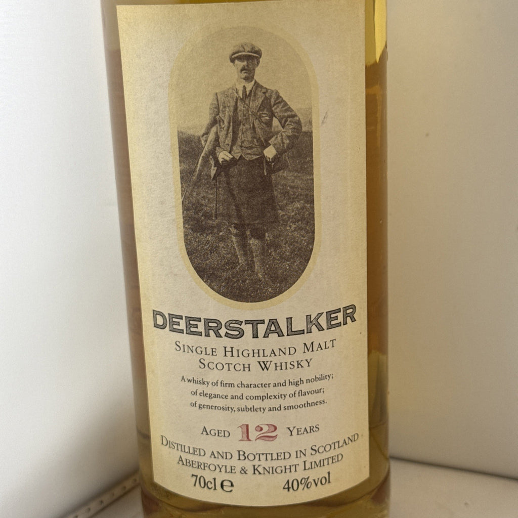 Deerstalker 12 Year Old Highland Single Malt Whisky 70cl 40% Older Bottle