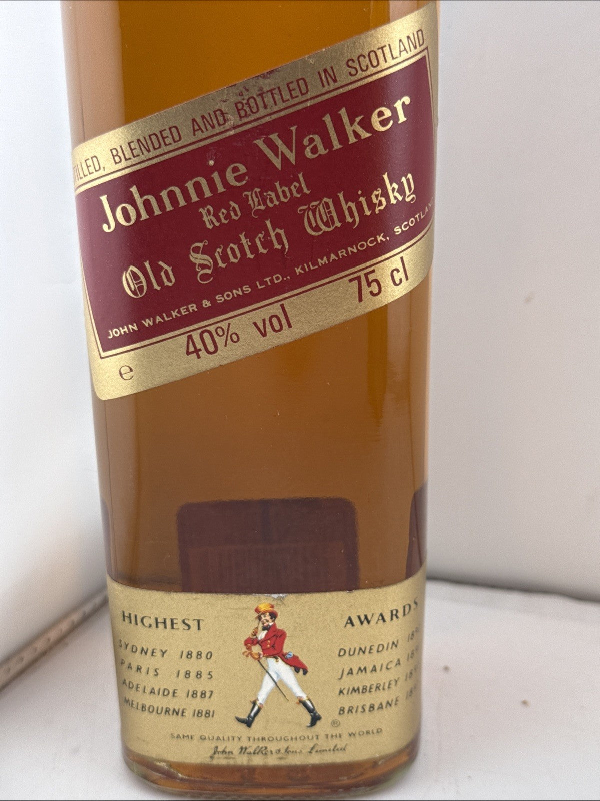 Johnnie Walker Red Label Scotch Whisky 75cl 40% Vintage 1980s