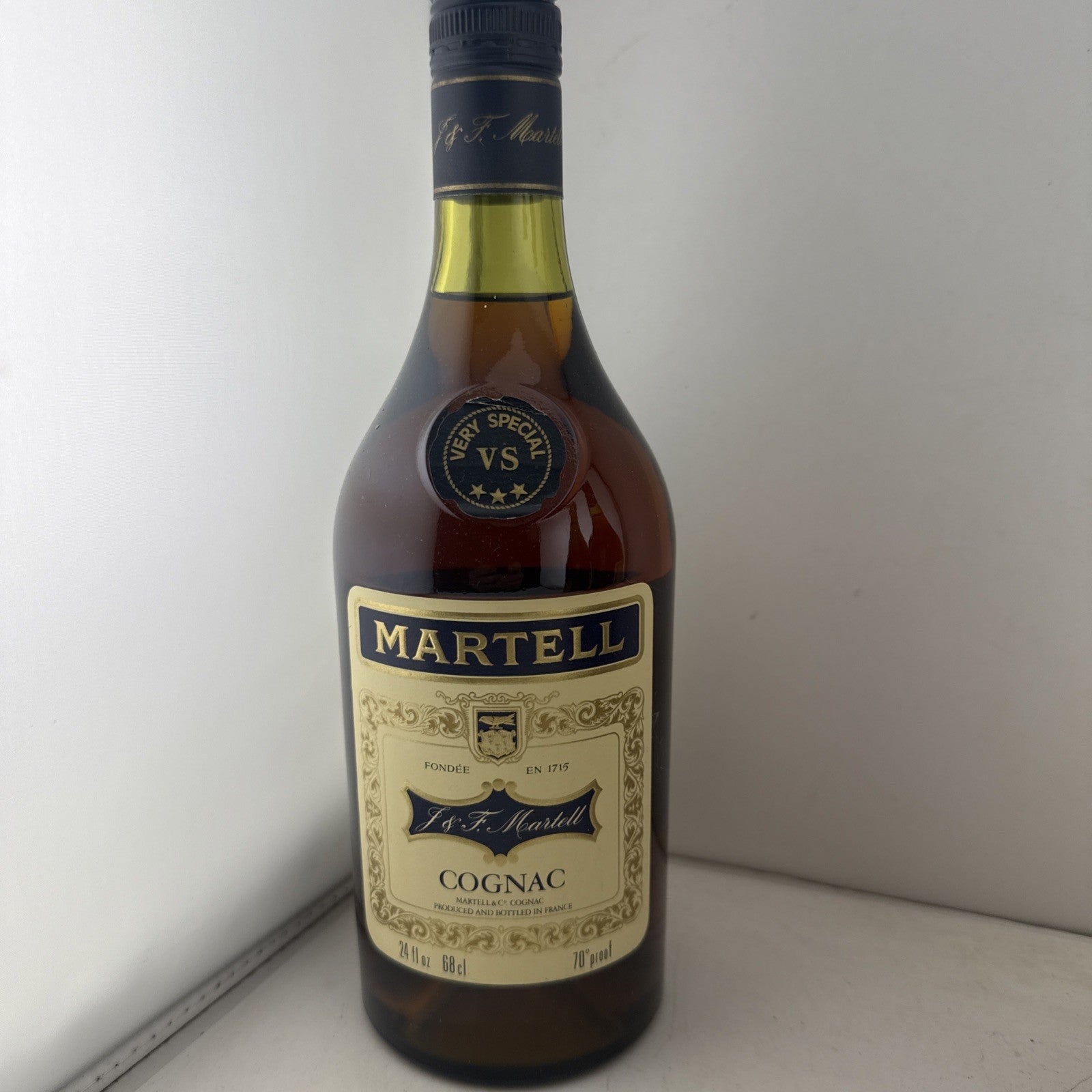 SALE Martell VS Very Special Cognac 1970s 24 Fl Oz 68cl 70 Proof Vintage