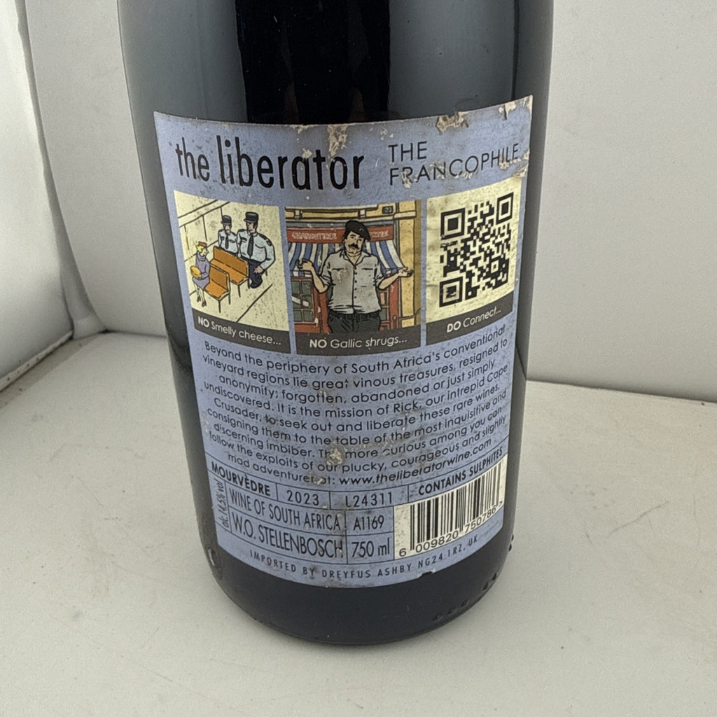 The Liberator “The Francophile” Mourvèdre 2023 red wine from Stellenbosch SA