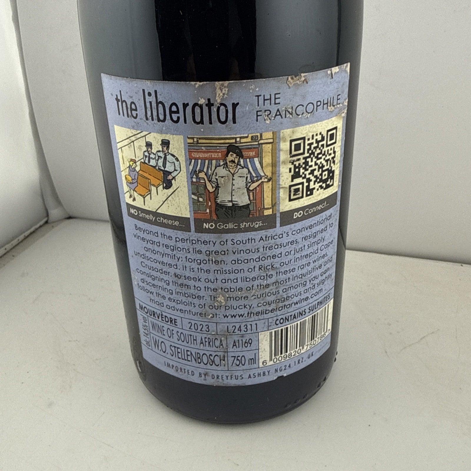 The Liberator “The Francophile” Mourvèdre 2023 red wine from Stellenbosch SA