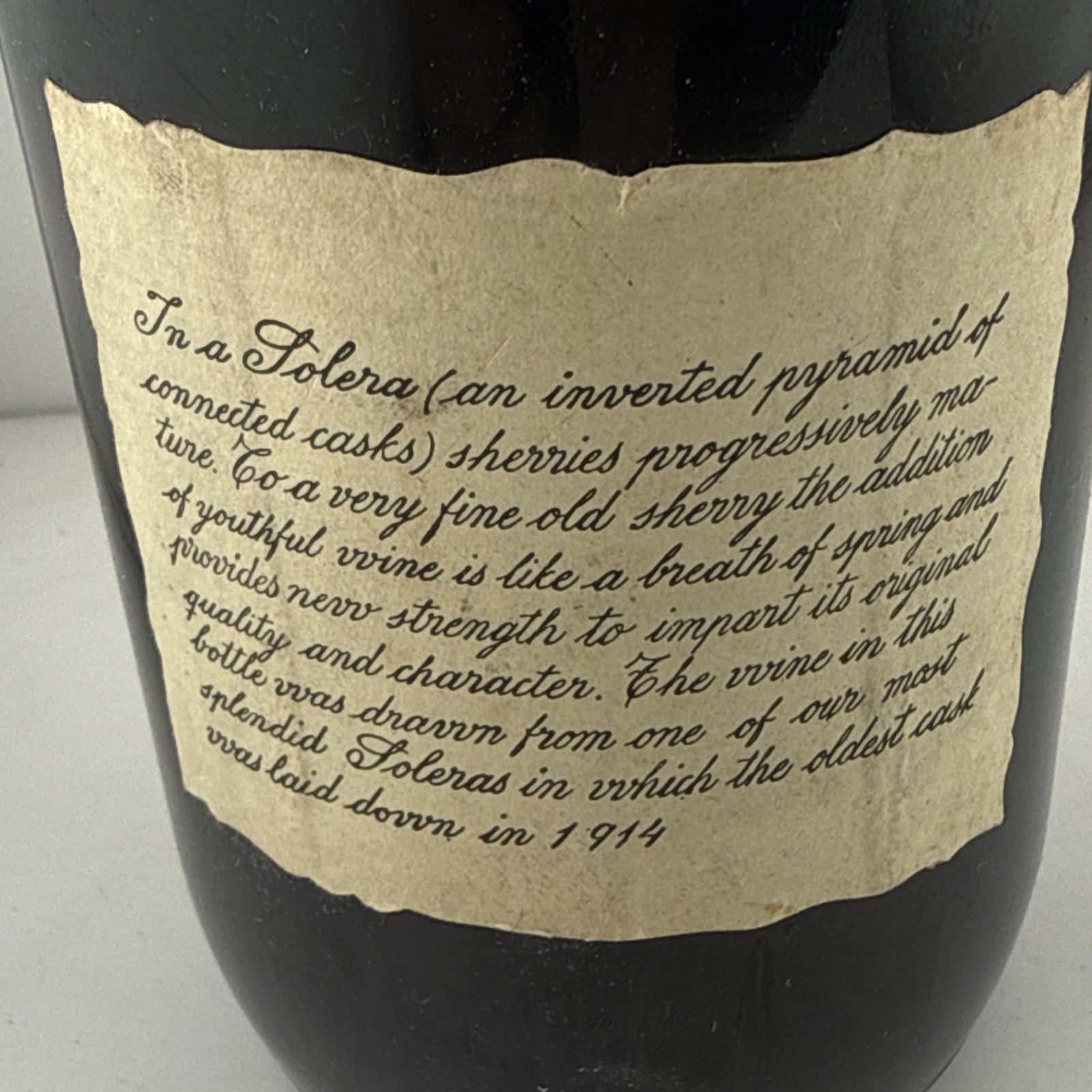 Jose Pemartin Solera 1914 Rare Amoroso Cream Sherry 73cl 20% Bottles 1960s?