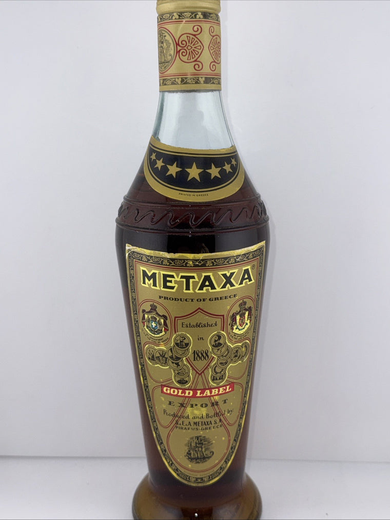 Metaxa 5 Stars 70cl 40% ABV), the flagship Greek spirit 1960s/70s
