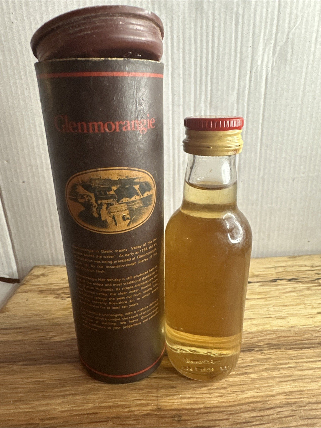 Glenmorangie 10 Years Old Pure Highland Malt Scotch Whisky Miniature Full