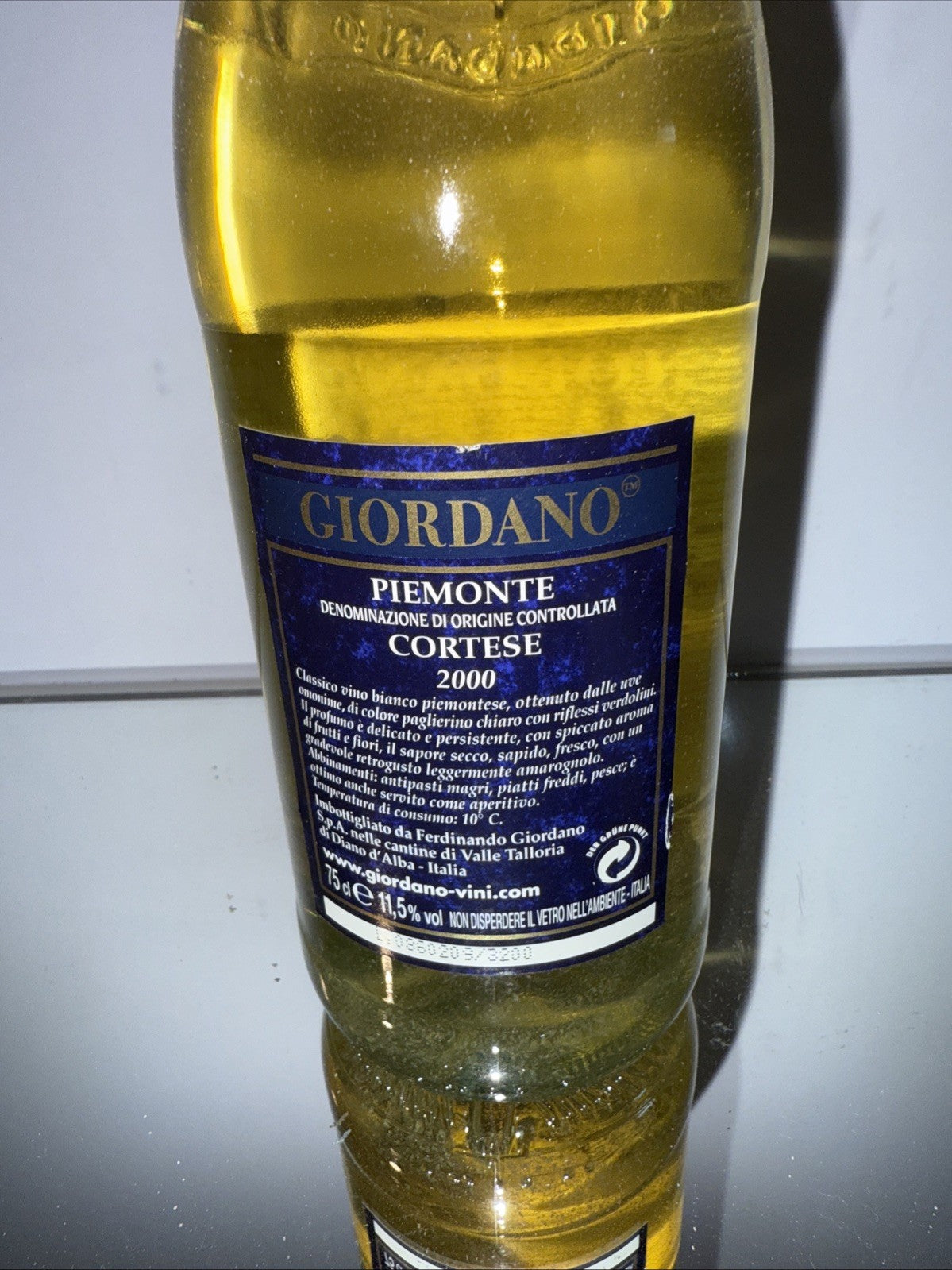 Giordano Piemonte Cortese 2000 White Italy