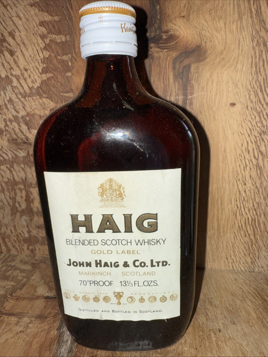 Haig Gold Label Blended Scotch Whisky 13 1/3 FL OZ And 70% Proof Vintage Aged