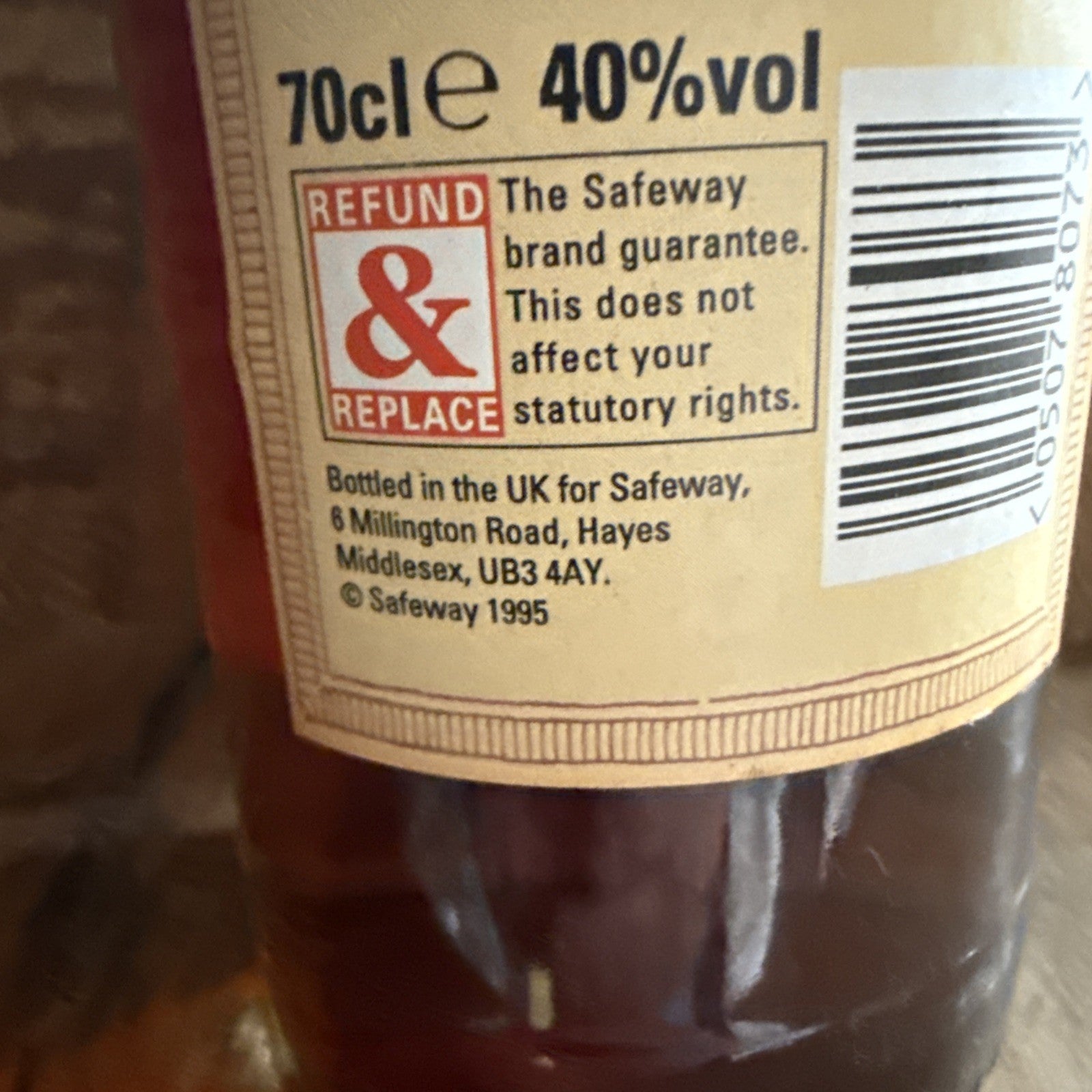 1995 "Safeway" Dark Rum