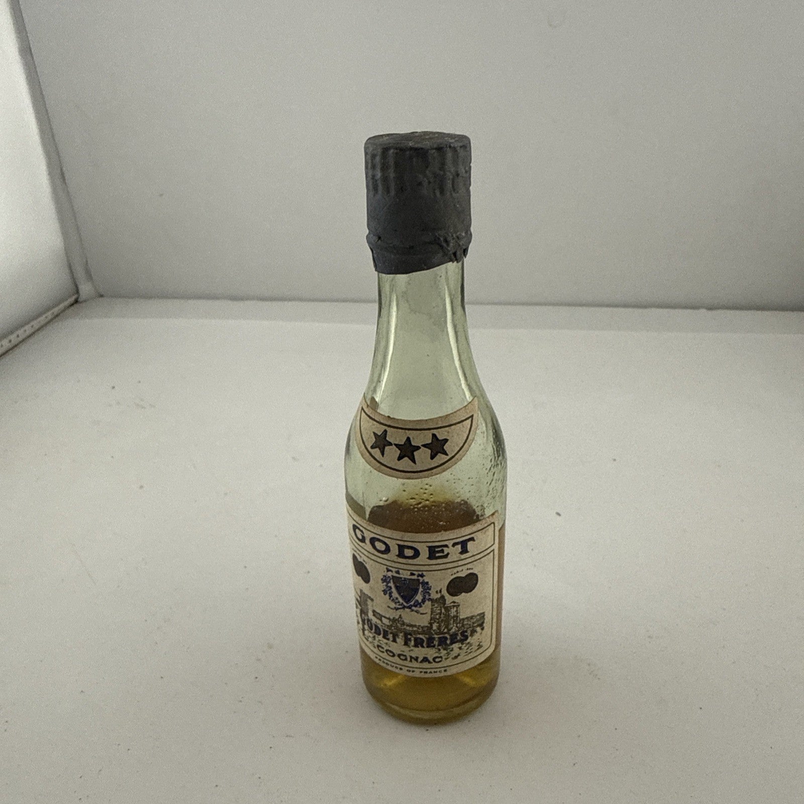 1950s/60s Godet Frères Cognac Miniature Vintage Low Fill