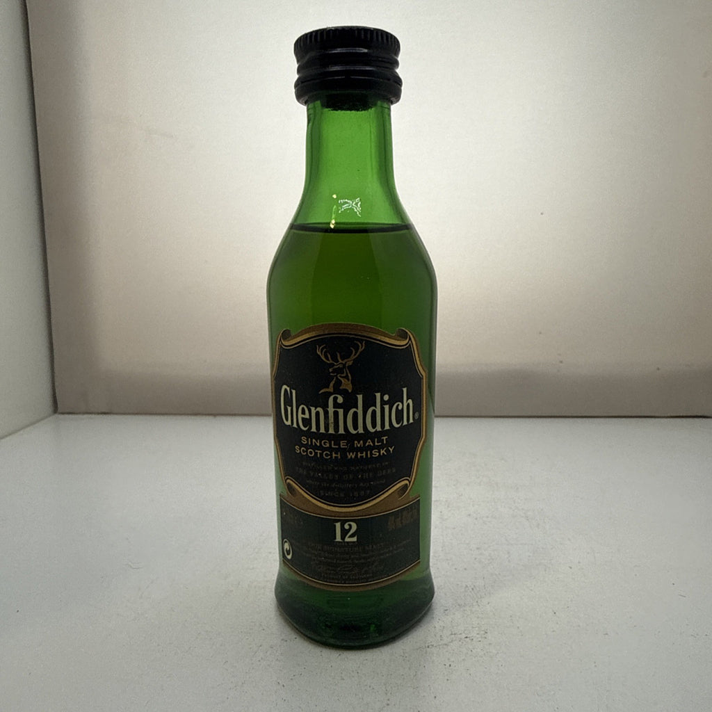 Glenfiddich 12yo Single Malt — 5cl Green Bottle Miniature — Classic