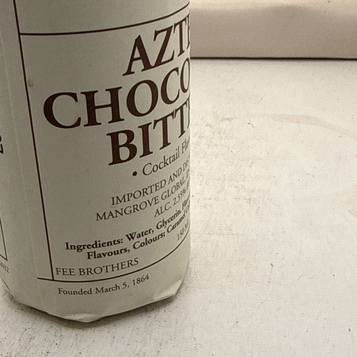 Fee Brothers 1864 Aztec Chocolate Bitters 1 x 150ml bottle CHeapest on internet!