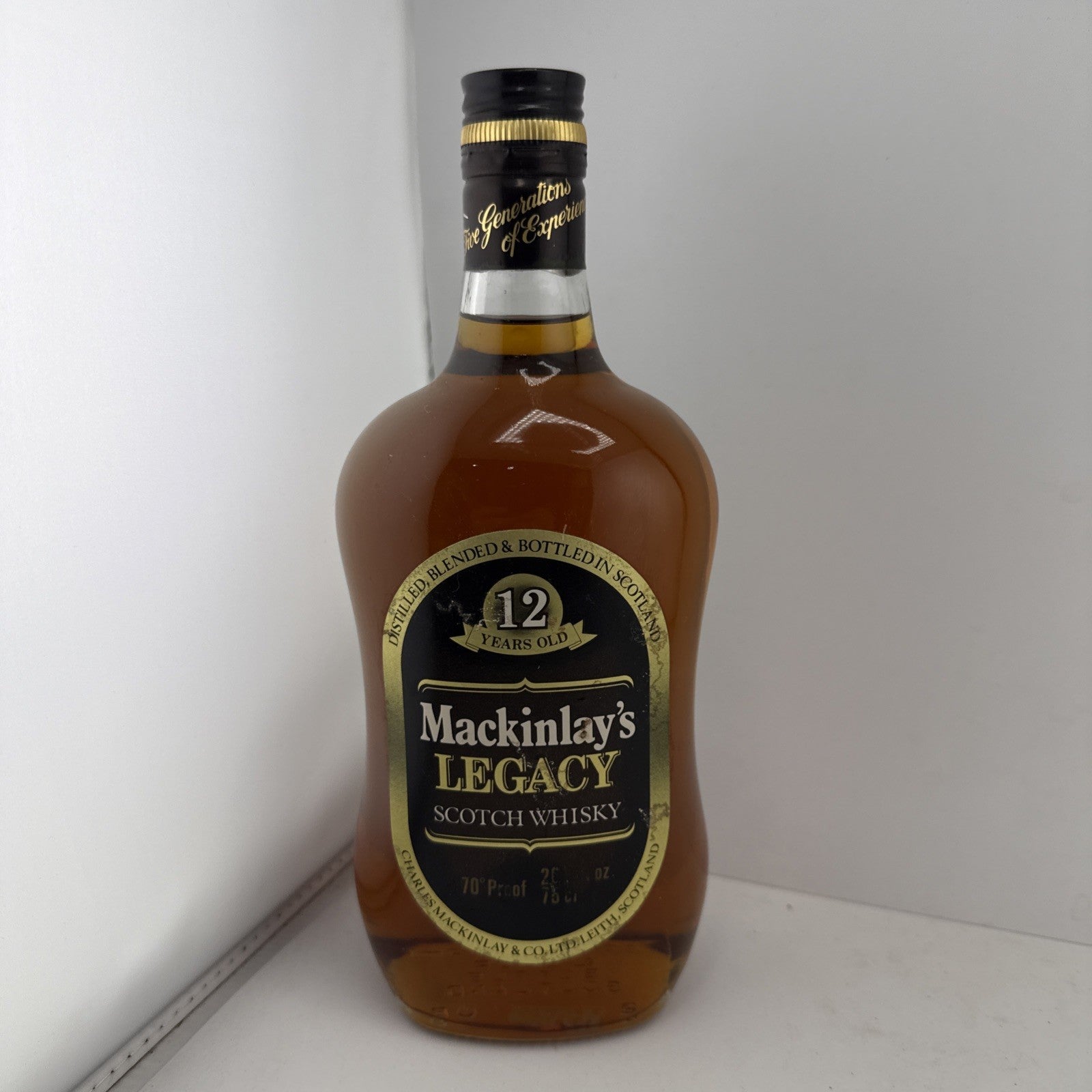 Mackinlay’s Legacy 12 Year Old Scotch Whisky 75cl 70 Proof 1970s