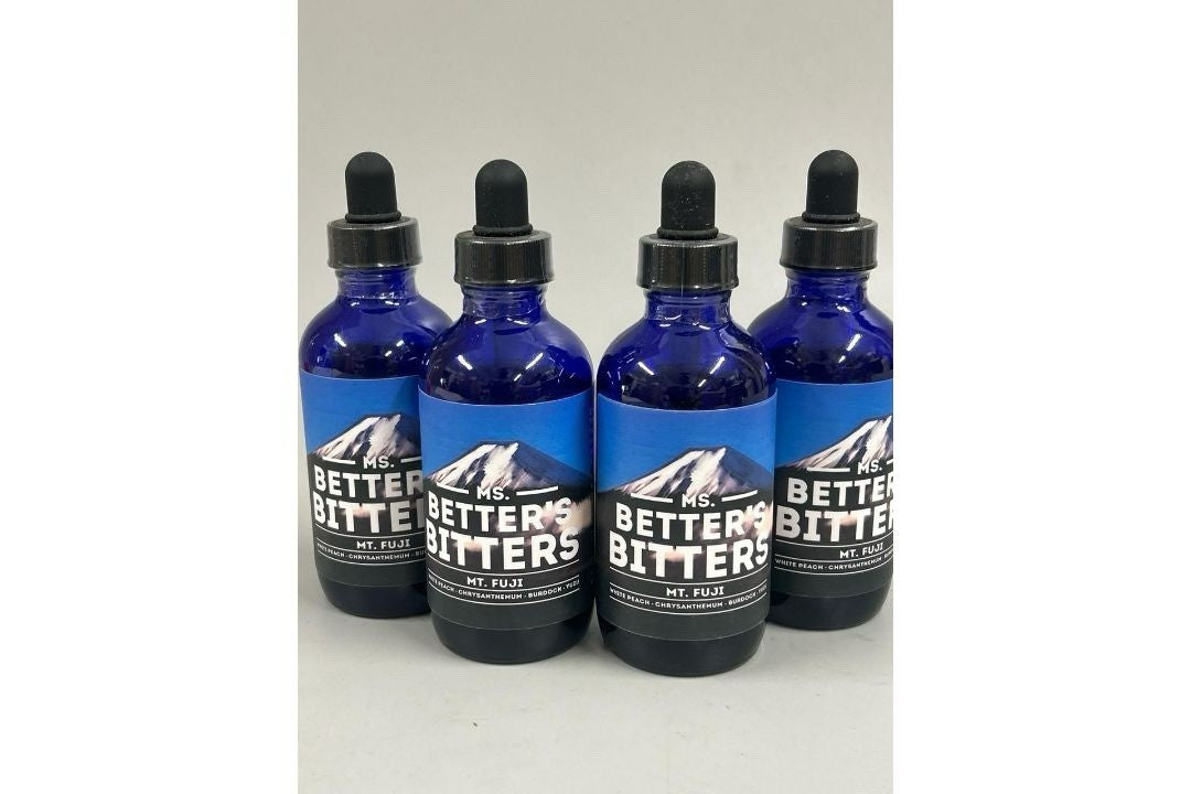 Ms Better's Mt Fuji White Peach Bitters 120ml 40% ABV Cheapest Anywhere! 1 Bottl