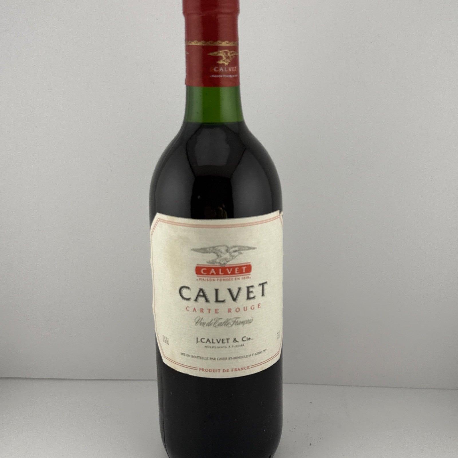“Vintage Calvet Carte Rouge – decorative / collection bottle”