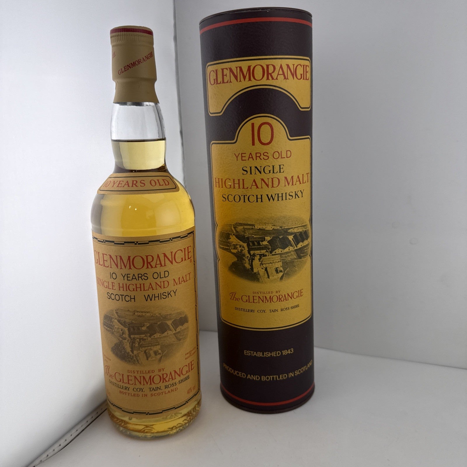 Glenmorangie 10 Year Old 43% 70cl Single Malt Whisky Boxed 1980s