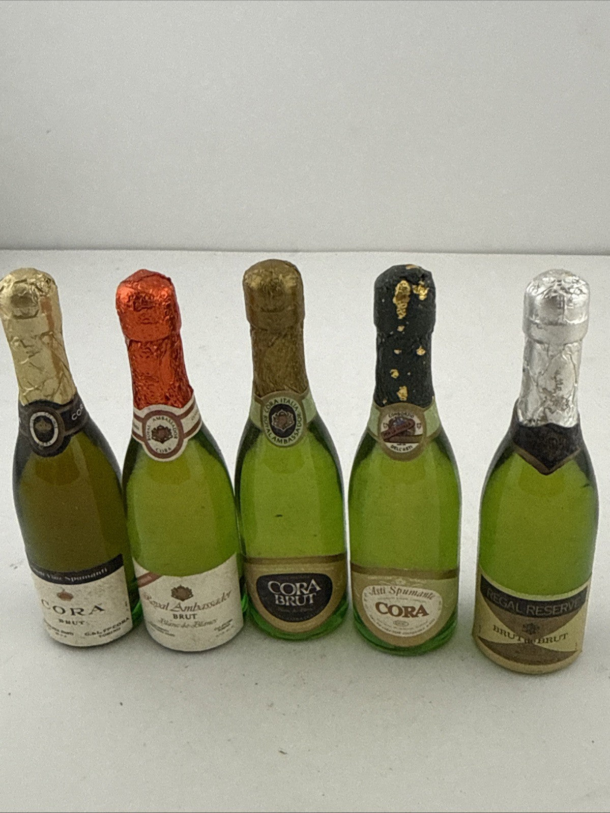 “Vintage Italian Sparkling Wine Miniatures Job Lot Cora Brut Asti Spumante”